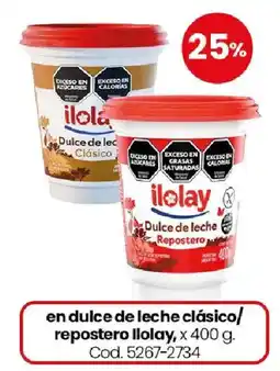 Coto Ilolay dulce de leche clásico/repotero oferta