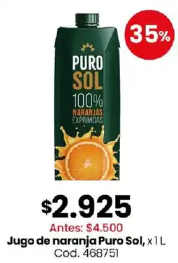 Coto Puro sol jugo de naranja oferta