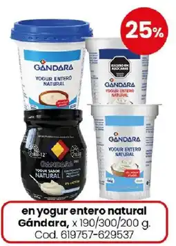 Coto Gándara yogur entero natural oferta