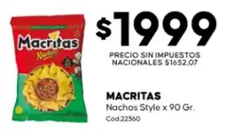 Diarco Macritas nachos style oferta
