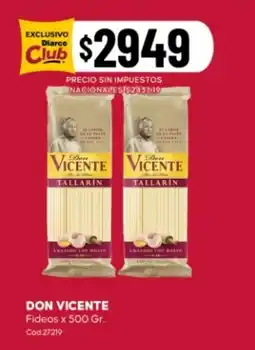 Diarco Don vicente fideos oferta