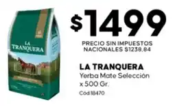 Diarco La tranquera yerba mate selección oferta