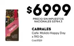 Diarco Cabrales café molido happy day oferta