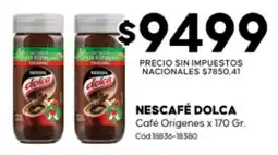 Diarco Nescafe dolca cafe origenes oferta