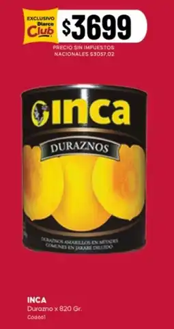 Diarco Inca duraznos oferta