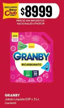 Diarco Granby jabón liquido d/p oferta
