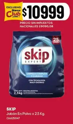 Diarco Skip jabón en polvo oferta