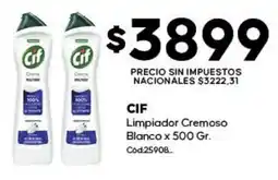 Diarco Cif limpiador cremoso blanco oferta