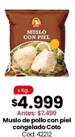 Coto Coto muslo de pollo con piel oferta