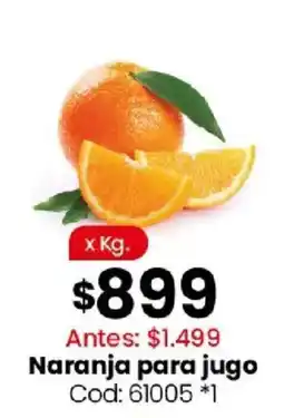 Coto Naranja para jugo oferta