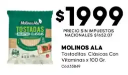 Diarco Molinos ala tostadas clasicas con vitaminas oferta