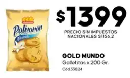 Diarco Gold mundo galletitas oferta
