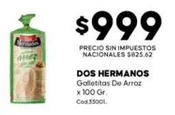 Diarco Dos hermanos galletitas de arroz oferta
