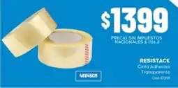Diarco Resistack cinta adhesiva transparente oferta