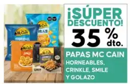 Diarco Mc Cain papas horneables, crinkle, smile y golazo oferta