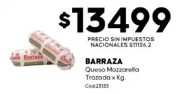 Diarco Barraza queso mozzarella trozada oferta
