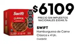 Diarco Swift hamburguesa de carne clásica oferta