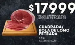 Diarco cuadrada/bola de lomo feteada oferta