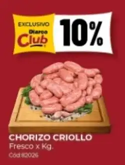 Diarco Chorizo criollo oferta