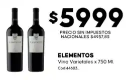 Diarco Elementos vino varietales oferta