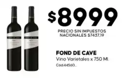 Diarco Fond de cave Vino Varietales oferta