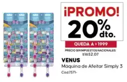 Diarco Venus máquina de afeitar simply 3 oferta