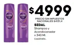 Diarco Sedal shampoo y acondicionador oferta