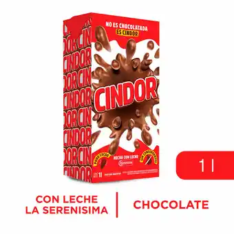 Walmart Leche Chocolatada Cindor 1l oferta