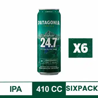 Walmart Cerveza Patagonia 24.7 410 Cc X 6 oferta