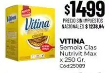 Diarco Vitina - semola clas nutrivit max x 250 gr. cód:25089 oferta