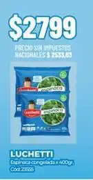 Diarco Lucchetti - espinaca congelada x 400gr. cod: 23555 oferta