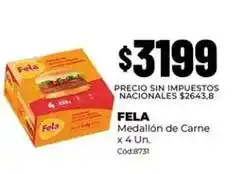 Diarco Fela - medallón de carne x 4 un. cód:8731 oferta