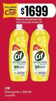 Diarco Cif - detergente x 300 ml oferta