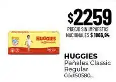 Diarco Huggies - pañales classic regular cód:50580 oferta