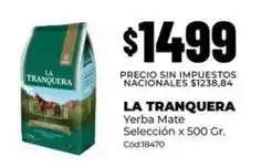 Diarco La tranquera - yerba mate selección x 500 gr. cód:18470 oferta