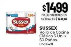Diarco Sussex - rollo de cocina cl uevo sico 3 un. x 50 pa uevo os. c uevo od:6491 oferta