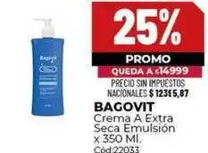 Diarco Bagovit - crema a extra seca emulsión x 350 ml oferta