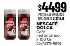Diarco Nescafé - nescafé dolca café instantáneo x 100 gr. cód:18379-18376 oferta
