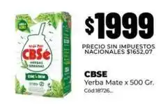 Diarco Cbse - yerba mate x 500 gr. cód:18726 oferta