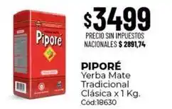 Diarco Pipore - yerba mate tradicional clásica x 1 kg. cód:18630 oferta