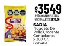 Diarco Sadia - nuggets de pollo crocante congelados x 300 gr. cód:24131 oferta