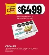 Diarco Vacalin - queso port salut light x 400 gr. cód:28689 oferta