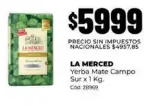 Diarco La merced - yerba mate campo sur x 1 kg oferta