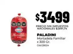 Diarco Paladini - mortadela familiar x 300 gr. cód:28024 oferta