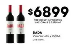 Diarco Dada - vino varietal x 750 ml. cod.45249 oferta