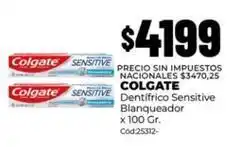 Diarco Colgate - dentífrico sensitive blanqueador x 100 gr. cód:25312 oferta