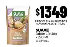 Diarco Suave - jabón líquido x 220 ml. cód:34875 oferta