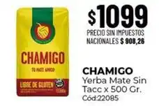 Diarco Chamigo - yerba mate sin tacc x 500 gr. cód:22085 oferta