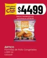 Diarco Formitas de pollo congelados x 300 gr. cód:24431 oferta