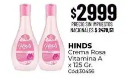 Diarco Hinds - crema rosa vitamina a x 125 gr. cód:30456 oferta